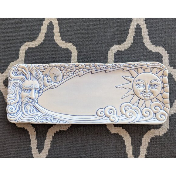 Vintage Heart Land Studios Tray 1994 Sun Moon Wind Stars Lyn Ulick Celestial - Picture 1 of 9